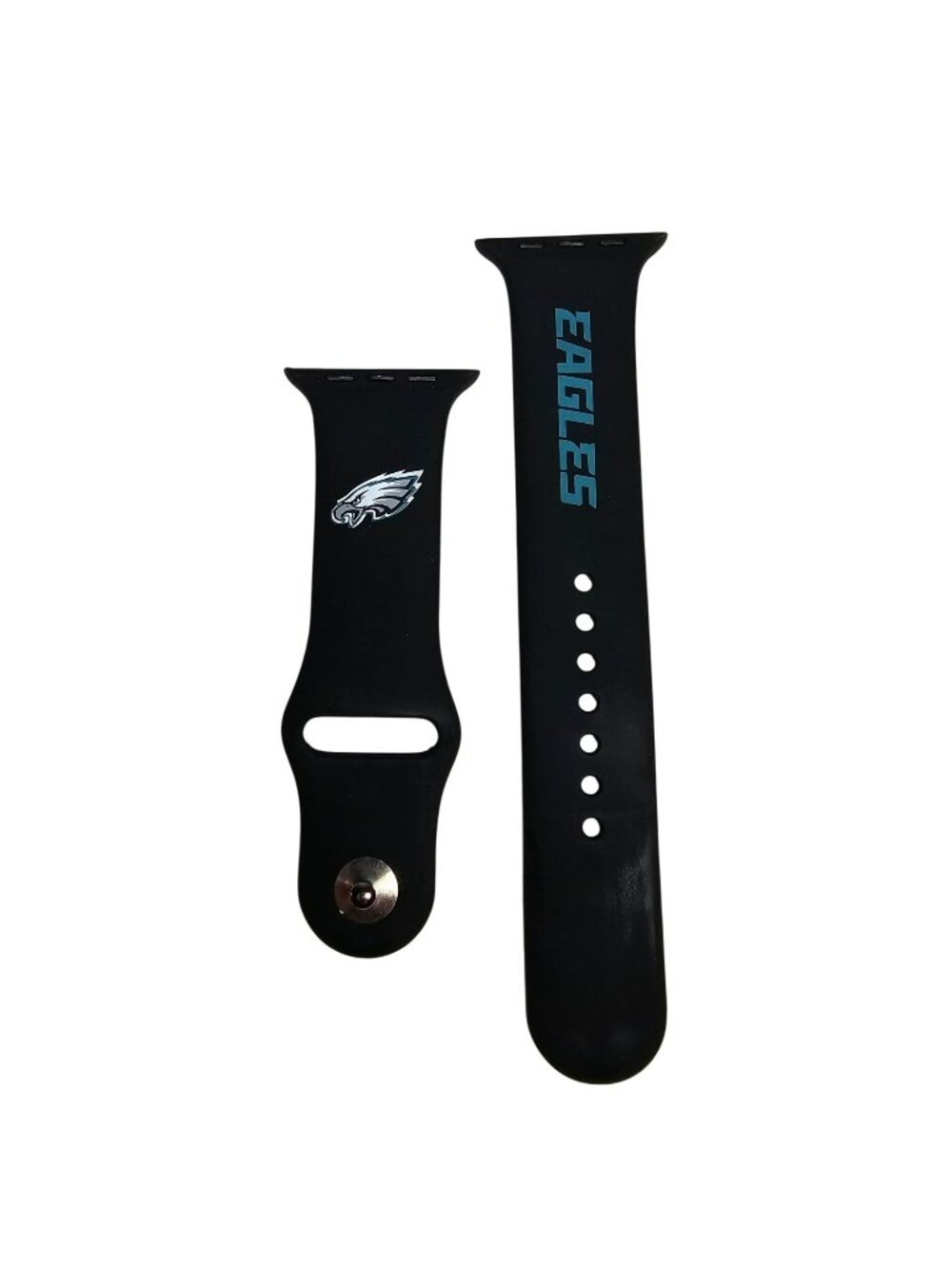 Philadelphia Eagles Apple Watch Silicone Sport Band (42mm/44/46/49) Black